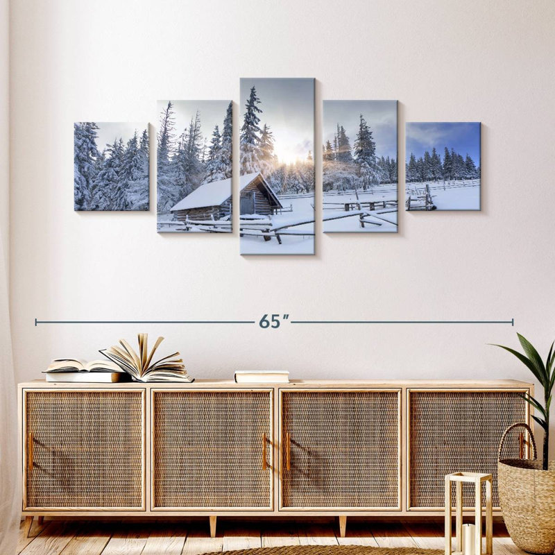 Vieille grange d'hiver, H 24 po x l 55 po