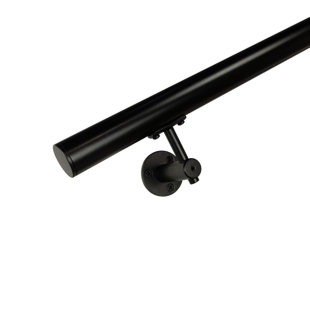 Industrial Aluminum 1.5 Inch Round Complete Indoor/Outdoor Handrail Grab Bar Kit