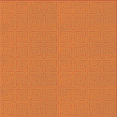 Tapis décoratif à motifs géométriques orange Rabin