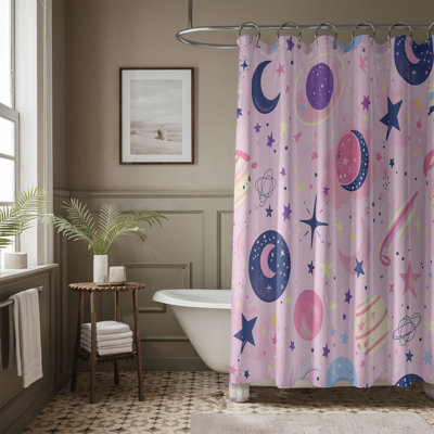 Soft Astral Designs - Rideau de douche standard 1 pièce