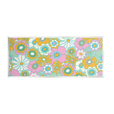 Art mural rétro sur fleur par Carrie Cantwell