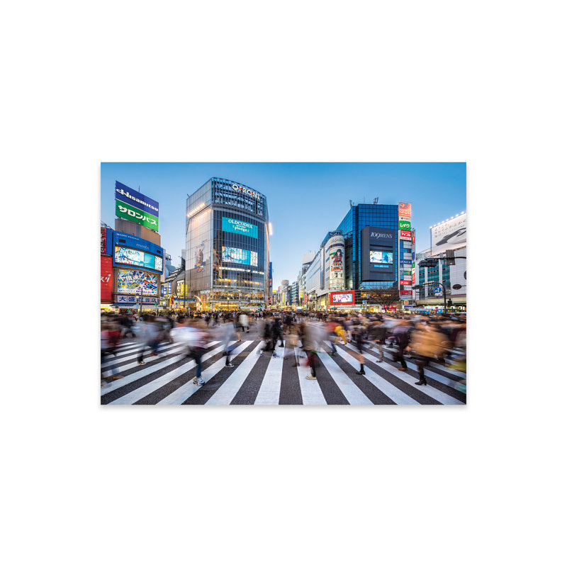 «Shibuya Crossing In The Evening, Tokyo, Japon» par Jan Becke, peinture