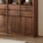 Light luxury black walnut wood bookcase