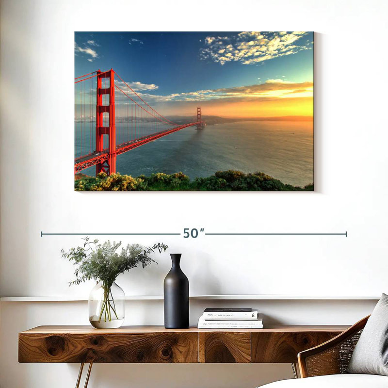 Lilie Golden Gate Bridge, coucher de soleil