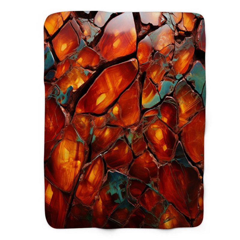 Inferno Jewel - 1 pièce Sherpa Premium Couverture 0107, L 50 po x L 60 po