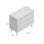 Commode 3 tiroirs l 31,5 po Abdülkerim-93937337