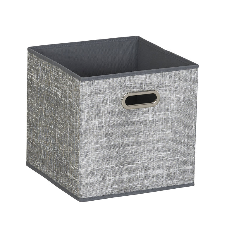 Bacs de rangement en tissu, Mélange gris