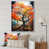 White Floater Framed