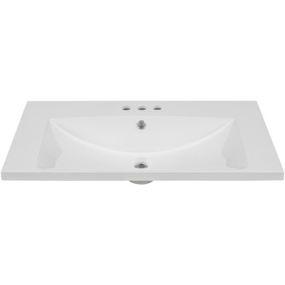 Plateau de meuble-lavabo simple 30 po