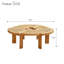 Tables basses rondes en rotin 39,4 po pour le salon, table d'appoint en osier tissé à la main pour le salon ou la véranda