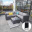 Deeanna 182 cm W L-Shaped Powder Coated Steel Patio Corner Sofa with Cushions-1672892223