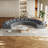 Corduroy Curved Boneless Sectional Foam Sofa With 12 Pillows,Curved Symmetrical Modular Semi Circular Sofa Sectional For Bedroom,Living Room,Office For Leisure Or Nap,Reading Room,And Lobby(Six Modules)-1459823834