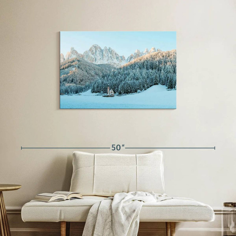 Forêt d'hiver des Dolomites d'Alvord, H 24 po x l 36 po