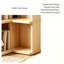 Corner Shelf  L-Shaped 6-Tier Bookshelf with Built-in Book Stoppers
