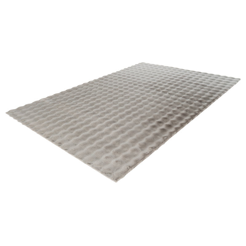 Aspen Geometric Hand Tufted Area Rug, Rectangular 120 x 170cm, Silver