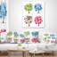 Ensemble d'arbres floraux - Coussin décoratif imprimé floral