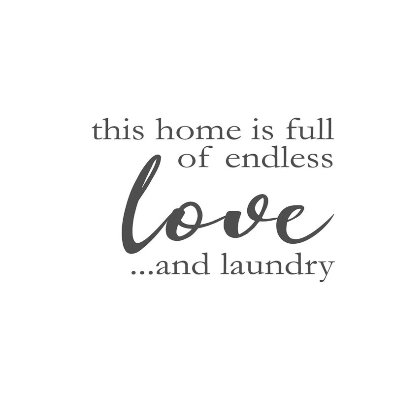 Laundry Words II by Victoria Brown - Print on Canvas, Wrapped Canvas, 66.04cm H x 101.6cm W x 1.91cm D