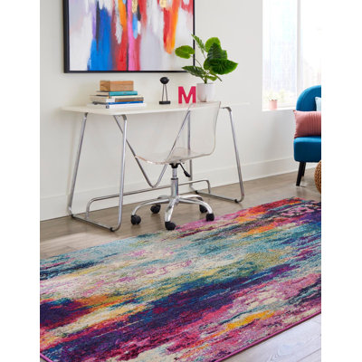 Hashimoto Washable Abstract Indoor Rug