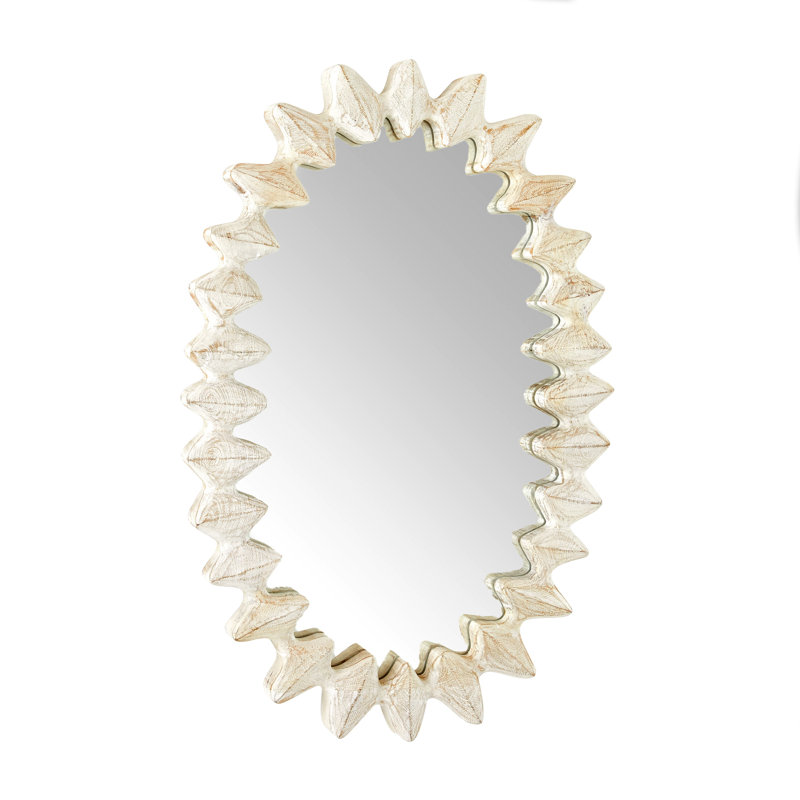 Cicada Oval Solid Wood Mirror