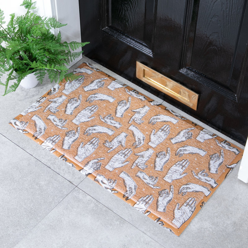 Addia Non-Slip Floral Indoor Doormat