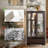 Eyisean 47" Curio Cabinet, Vintage Glass Display Cabinet with 3-Tier Adjustable Glass Shelves, Acrylic Mirrored Back Pane, Light Blub Included, Elegant Design China Cabinet for Living Room, Study Room, Kitchen-559557684