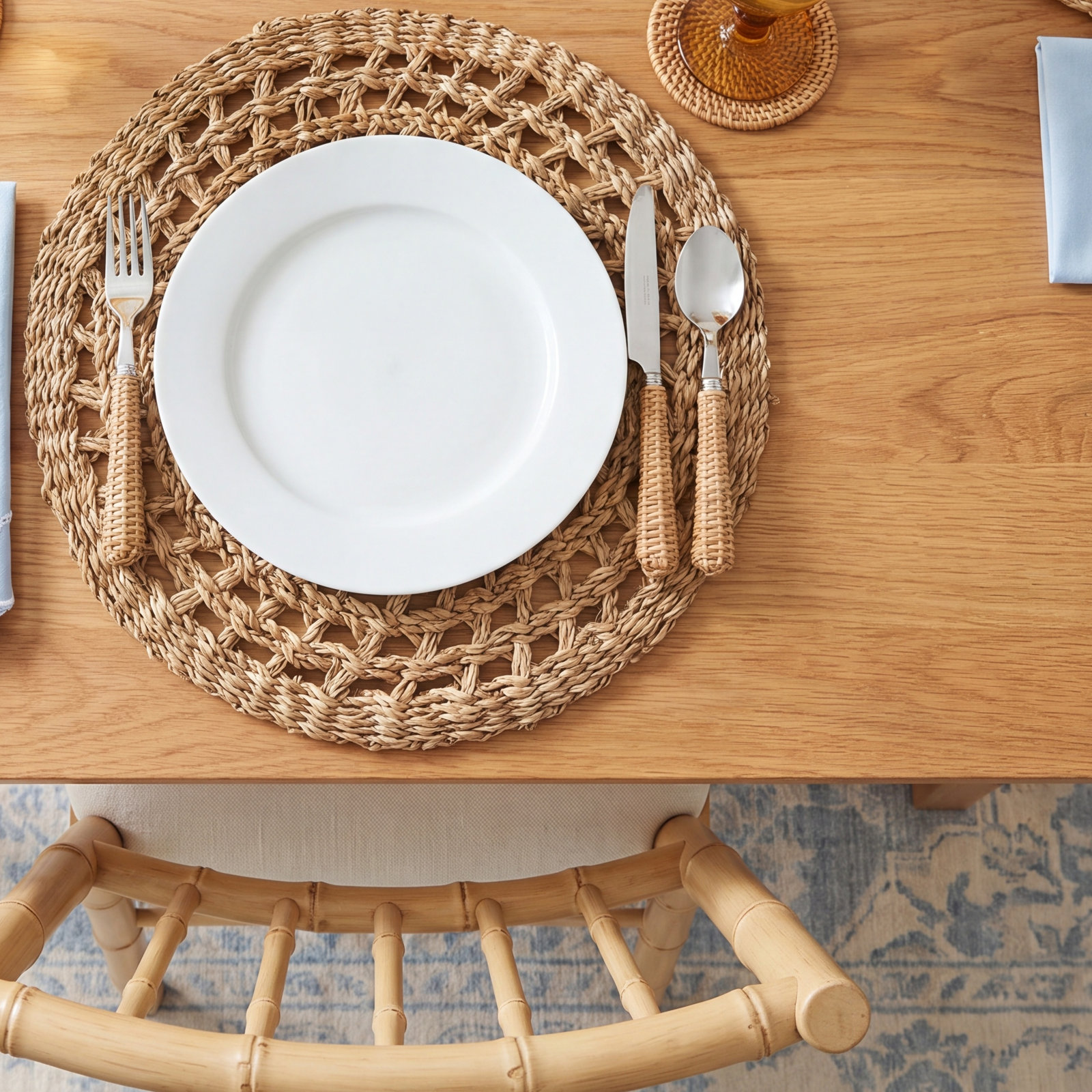 Lauderdale Seagrass Placemat, Brown