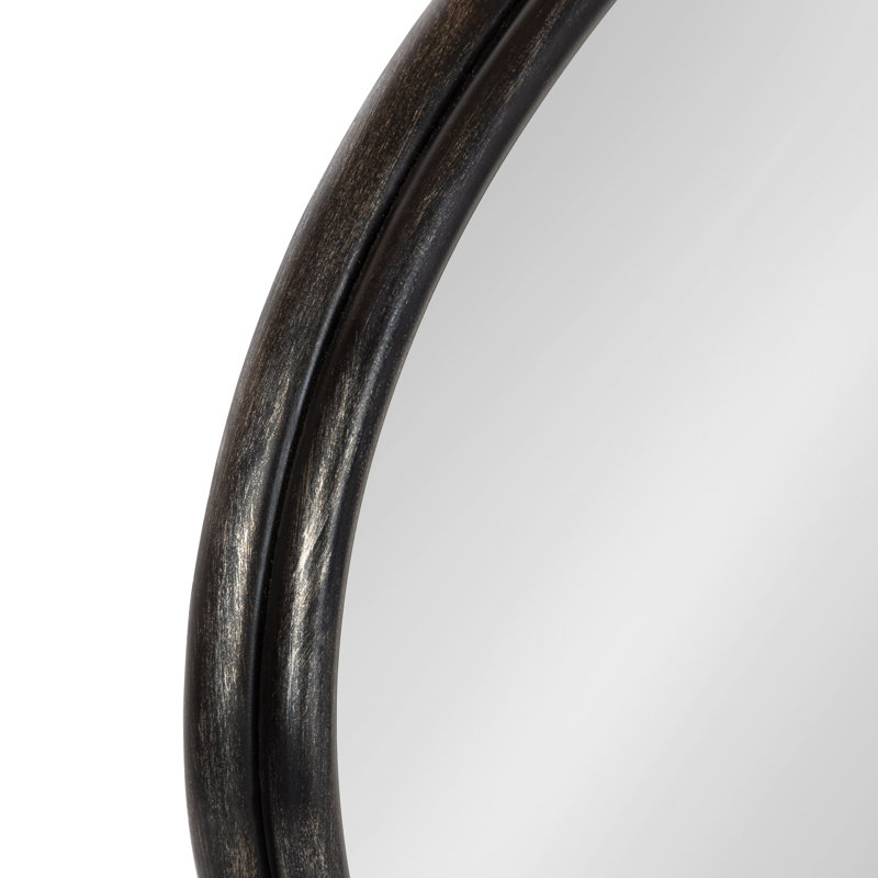 Ankeny Metal Flat Mirror, Black
