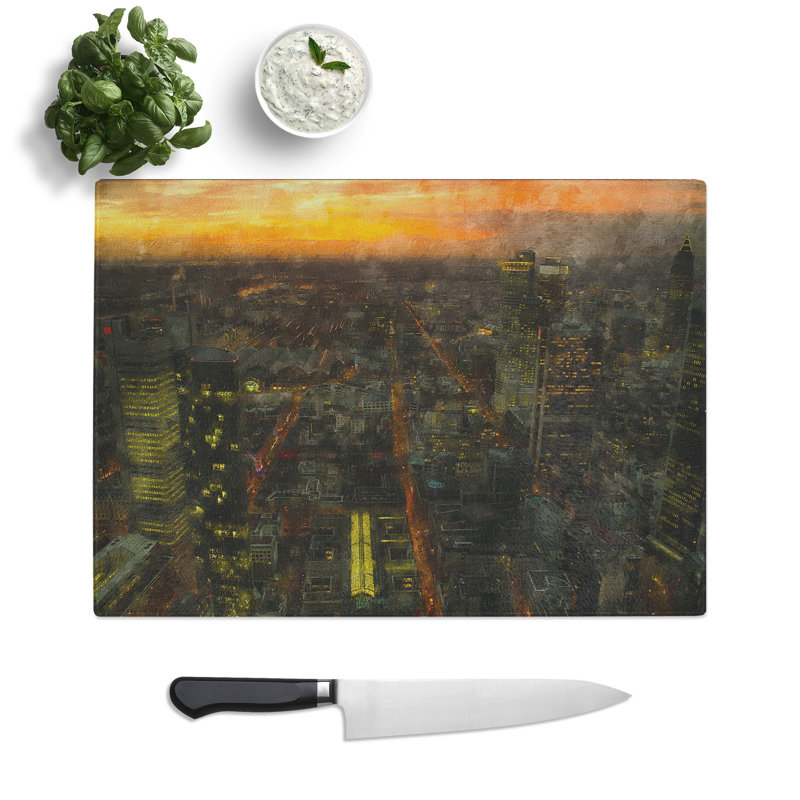 Frankfurt Skyline Vol.2 Chopping Board, 0.4cm H x 20cm W x 28.5cm L