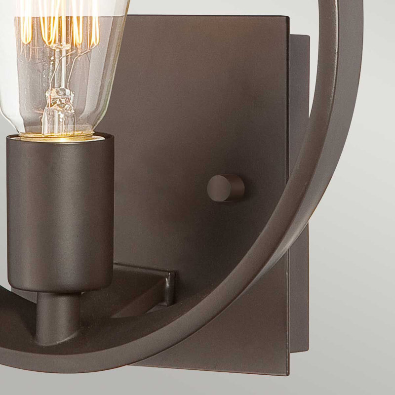 Bengtson Steel Armed Sconce, Western Bronze