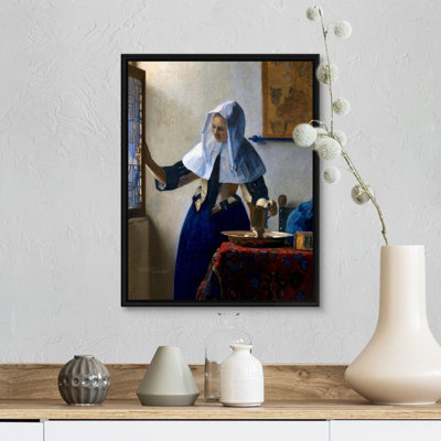 «Jeune femme avec un pichet d'eau» par Johannes Vermeer - reproduction