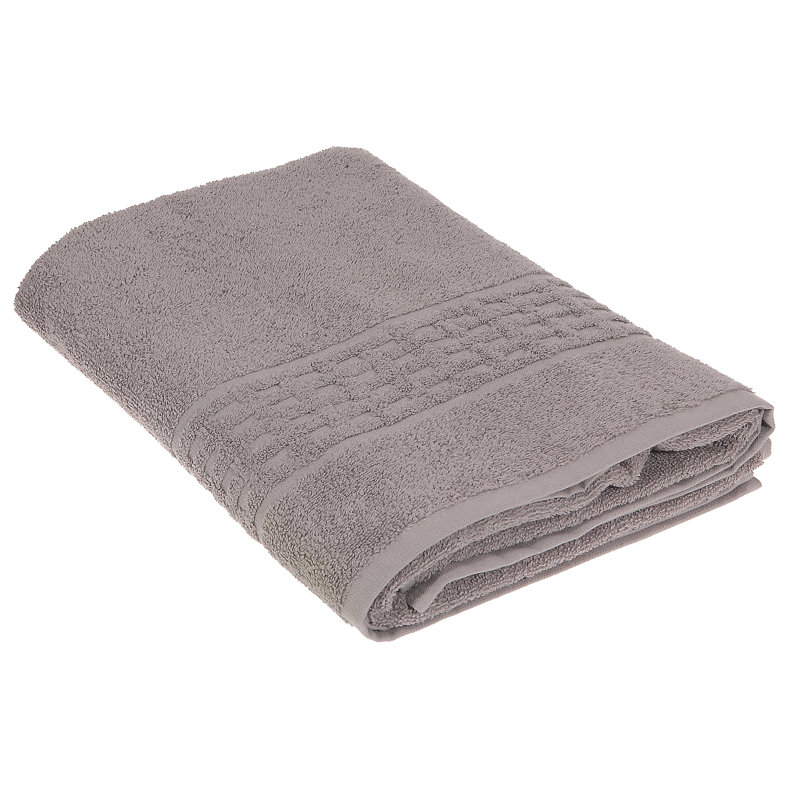 Serviette de bain Luxury, Gris clair