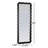 Veronica Wavy Framed Wall Mirror, Black