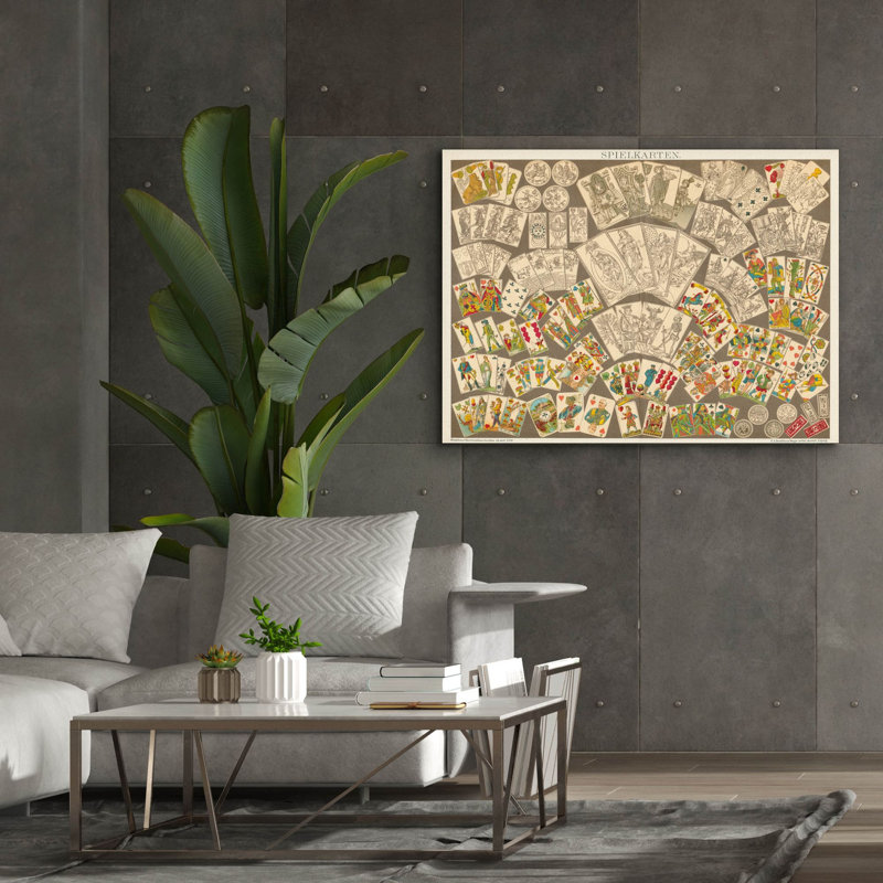 «Play Cartes» par Wild Apple Portfolio, art mural sur toile, H 40 po x l 54 po