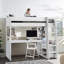Sistine Rose Single (3') High Sleepers with Storage Included with Desk Included-640688474