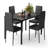 Otisco Tempered Glass Space-Saving 5-Piece Dining Set-15164473
