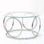 Table basse ronde avec plateau circulaire en verre-756099589