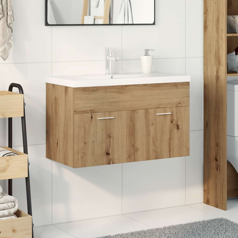 Bascomb Wall Under Sink Cabinet, Artisan Oak