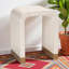 Table de bout Joscelyne avec nacre de Capiz beige côtier et blanc