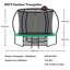 Trampoline citrouille 10 pi, trampoline d'extérieur avec panier de basketball, filet et échelle-112703502