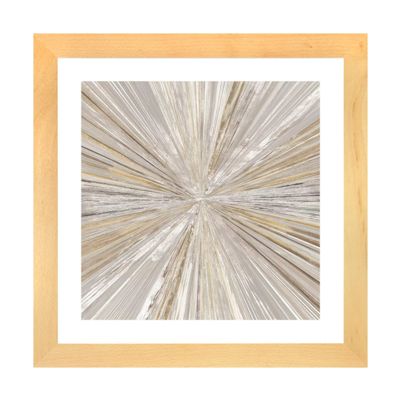 Shimmering Light II par Tom Reeves - impression d'art graphique, H 16 po x l 16 po, Papier dans un cadre photo, Naturel