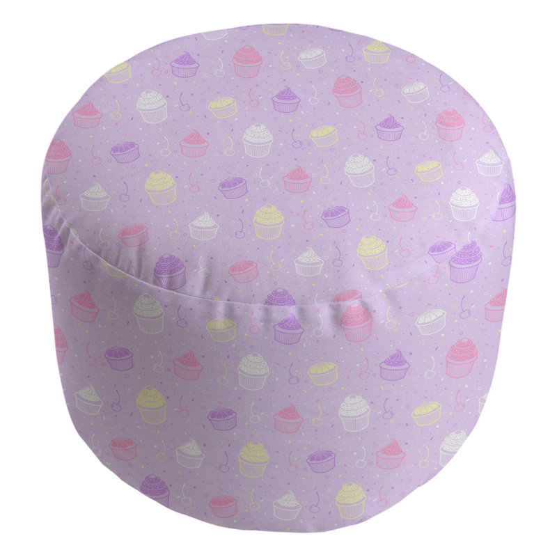 repose-pieds petits gâteaux Avicia, Rose / blanc