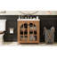 Meuble-lavabo 31 po avec lavabo en céramique, armoire de salle de bain rustique avec poignées en bronze et 2 portes à fermeture en douceur-1605763167