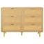 Commode 6 tiroirs en rotin