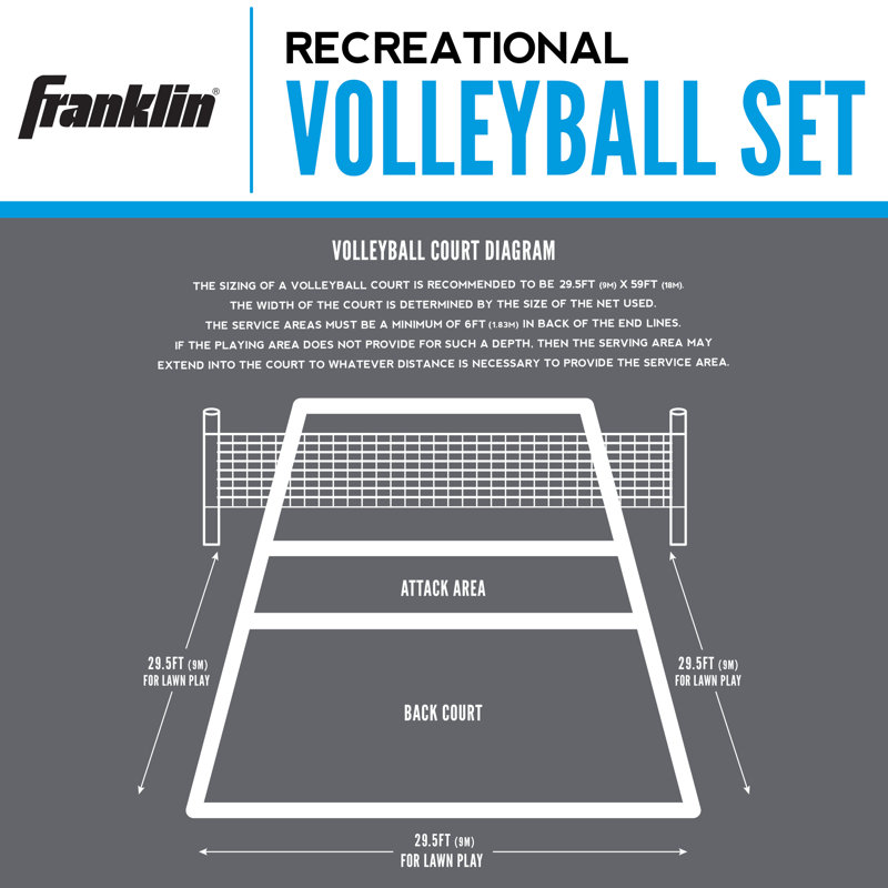 Ensemble de volleyball récréatif Franklin Sports