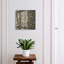 Decorative key box for wall, Opens to the left, 30x30x5, White, Intricate ornaments and classic styling, 