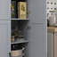 Armoire de rangement 67 po à 4 portes avec tablettes réglables 67 po-601931041