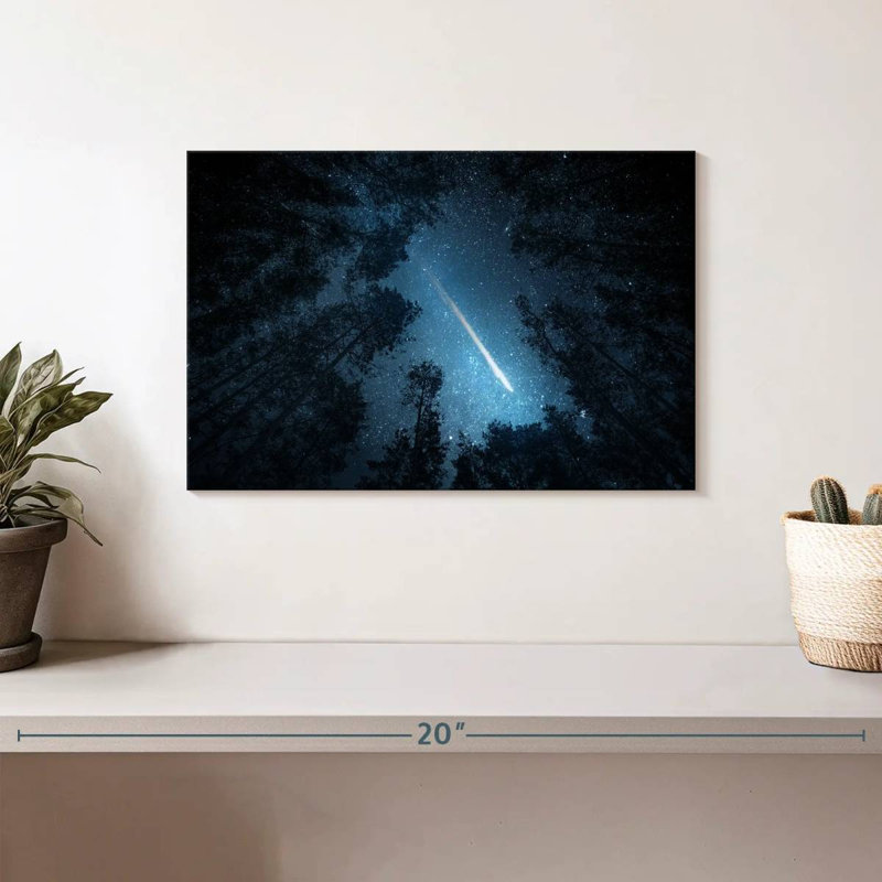 Oberle Comet Over Trees, 8" H x 12" W