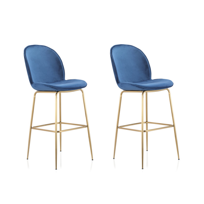 Tabouret de comptoir 26 po Kamloops, Bleu