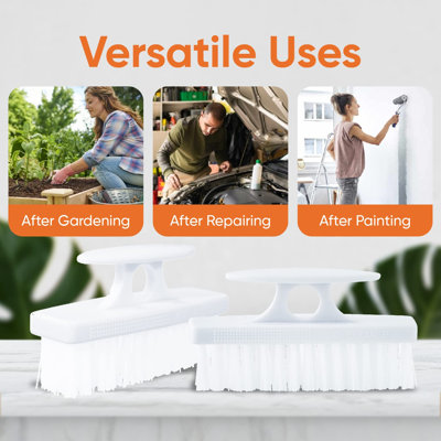 Brosse à ongles Superio pour nettoyer les ongles, brosse à récurer les ongles, brosse à ongles pour les pieds des pieds - petite brosse à récurer - brosse de nettoyage robuste tout usage pour la maison, la cuisine, le travail, paquet de 8