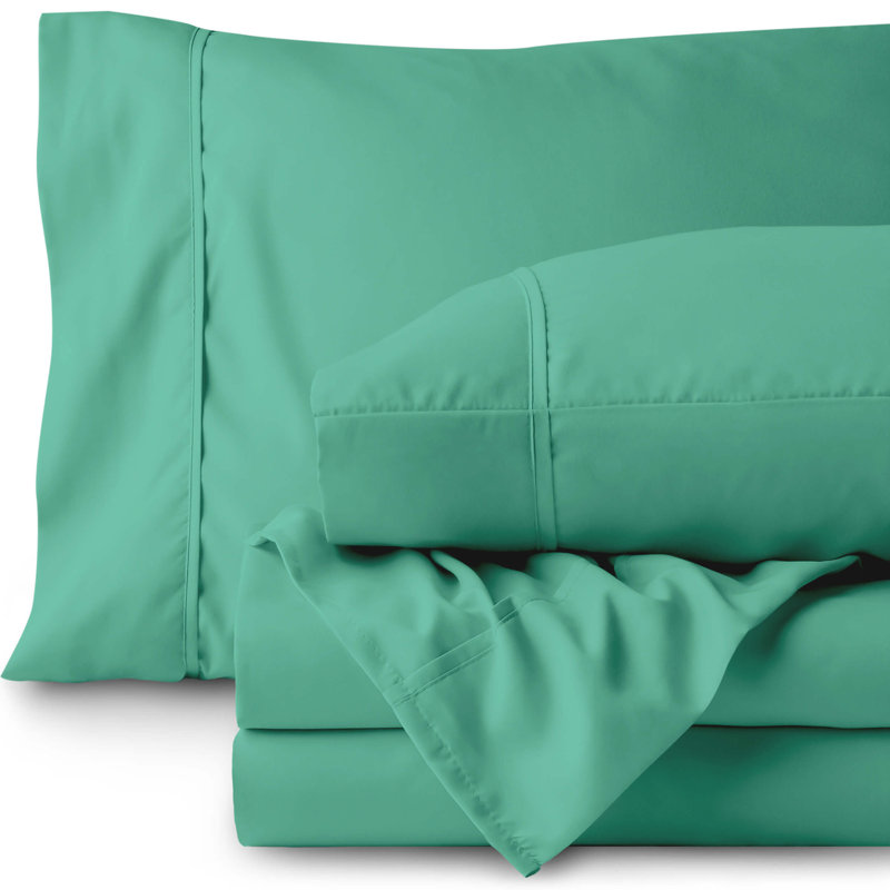 Microfiber Sheet Set, Turquoise